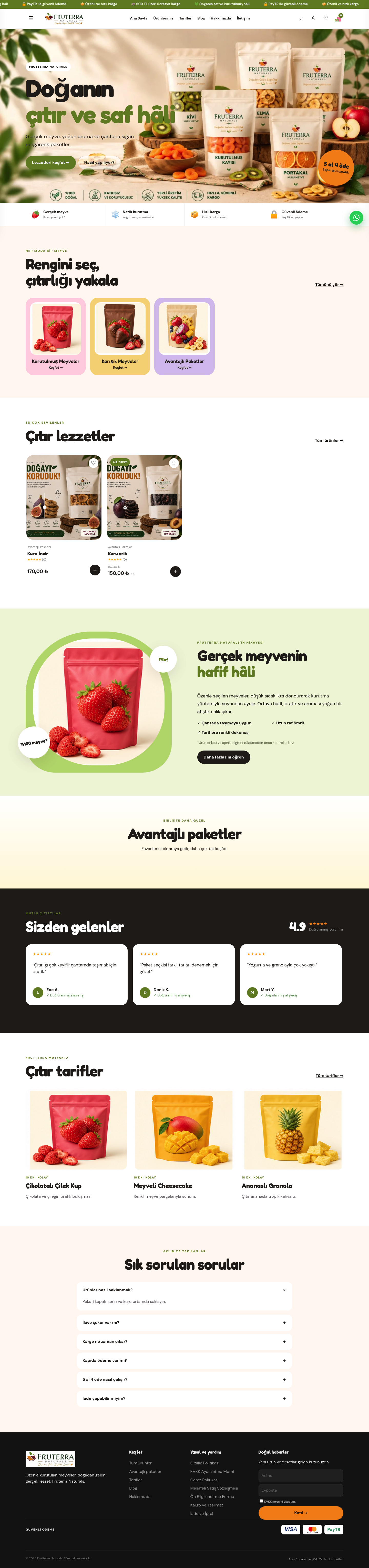 FRUTERRA NATURALS web sitesi önizlemesi